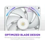 NZXT F140X RGB (RF-U14PN-W1) Ventilateur PC 140 mm - Blanc