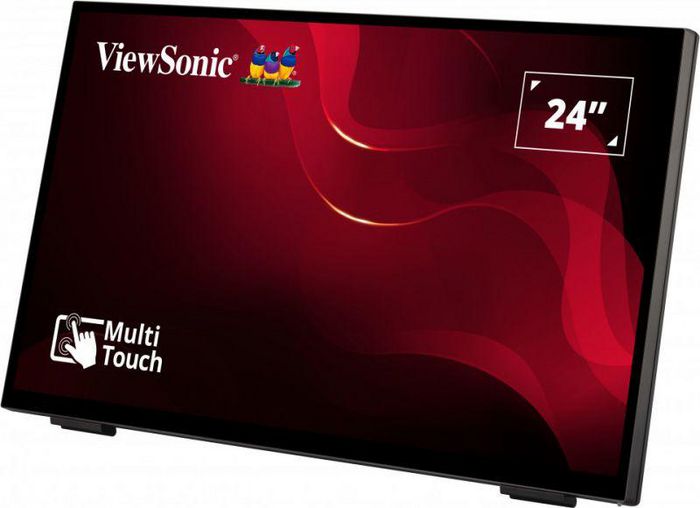 ViewSonic TD2465 Écran tactile PCAP 24" Full HD (1920x1080) 10 points - Compatible doigts mouillés, gants, stylet - 7 ms, 250 nits, HDMI, DisplayPort, Noir