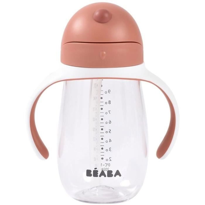 Béaba Verre d'Apprentissage avec paille 300 ml Terracota Béaba Verre d'Apprentissage avec paille 300 ml Terracota