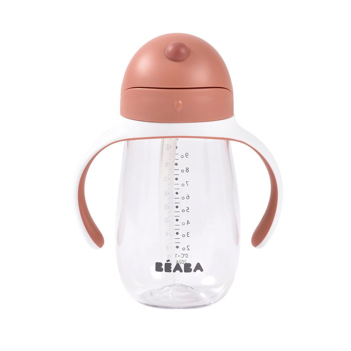 Béaba Verre d'Apprentissage avec paille 300 ml Terracota Béaba Verre d'Apprentissage avec paille 300 ml Terracota