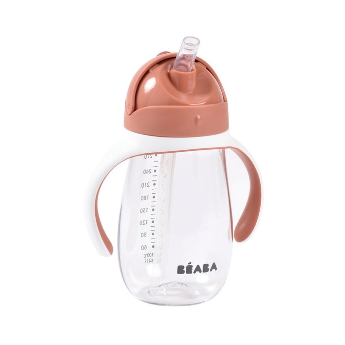 Béaba Verre d'Apprentissage avec paille 300 ml Terracota Béaba Verre d'Apprentissage avec paille 300 ml Terracota