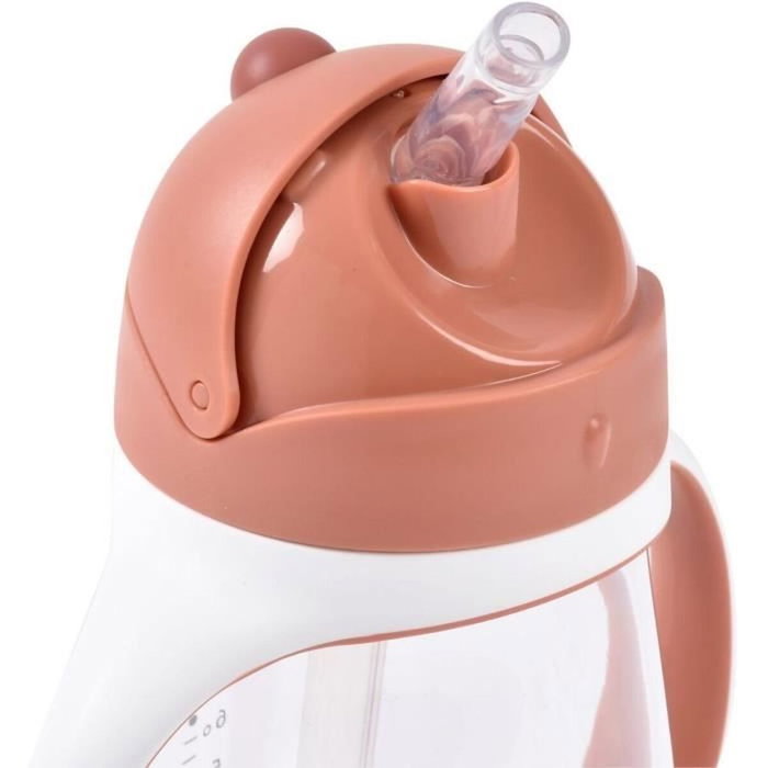 Béaba Verre d'Apprentissage avec paille 300 ml Terracota Béaba Verre d'Apprentissage avec paille 300 ml Terracota