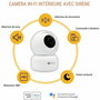 Konyks CAMINI 2 Caméra de Surveillance Intérieure Motorisée WiFi - Détection de Mouvements, Rotation 350°, Vision Nocturne 5 m, Enregistrement 3MP sur Carte SD, Alerte Smartphone