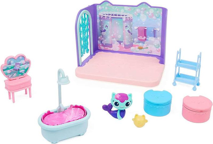 Spin Master Gabby's Dollhouse - Chambre Deluxe Maison de Poupées avec Figurine et Accessoires, 19.05x25.72x8.57 cm, Jouet en Plastique