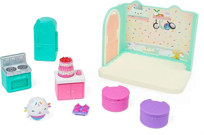 Spin Master Gabby's Dollhouse - Chambre Deluxe Maison de Poupées avec Figurine et Accessoires, 19.05x25.72x8.57 cm, Jouet en Plastique
