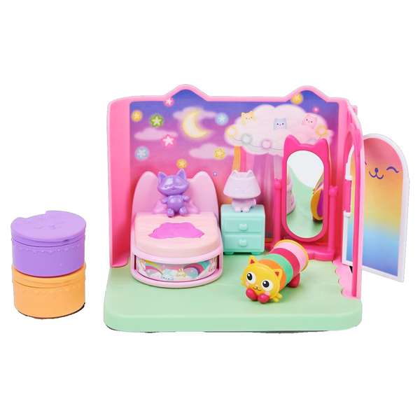 Spin Master Gabby's Dollhouse - Chambre Deluxe Maison de Poupées avec Figurine et Accessoires, 19.05x25.72x8.57 cm, Jouet en Plastique