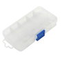 Workpro Organisateur compartimenté avec couvercle 10 divisions transparent polipropylène 134x75x24 mm