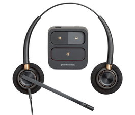 Poly Casque HW520 Binaural avec Réduction de Bruit Active - Over-the-head - Connexion USB-A/USB-C - Pour Centre d'Appels et Bureau