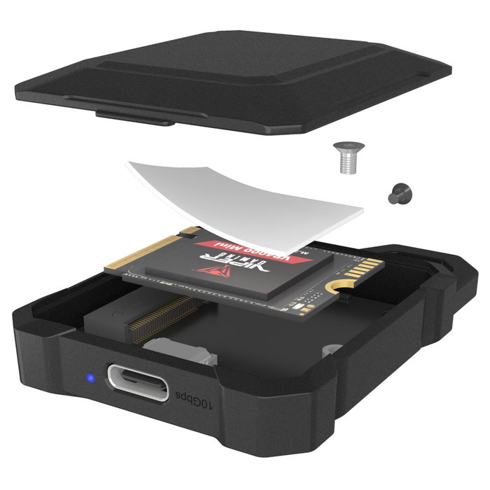 Icy ICY BOX IB-1601MP-CU31 Mini M.2 NVMe SSD Boîtier pour 2230