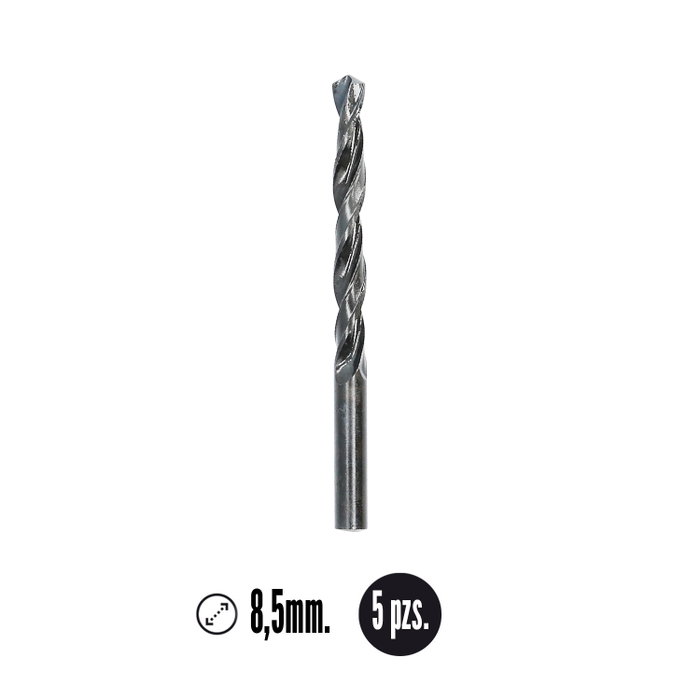 WOLFPACK LINEA PROFESIONAL Foret acier rapide HSS cylindrique Ø 8,50 mm. WOLFPACK LINEA PROFESIONAL Foret acier rapide HSS cylindrique Ø 8,50 mm.