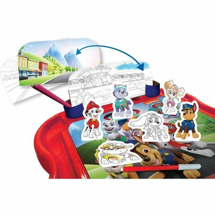 Lisciani Giochi Pupitre créatif Paw Patrol - Tableau à colorier et jouer