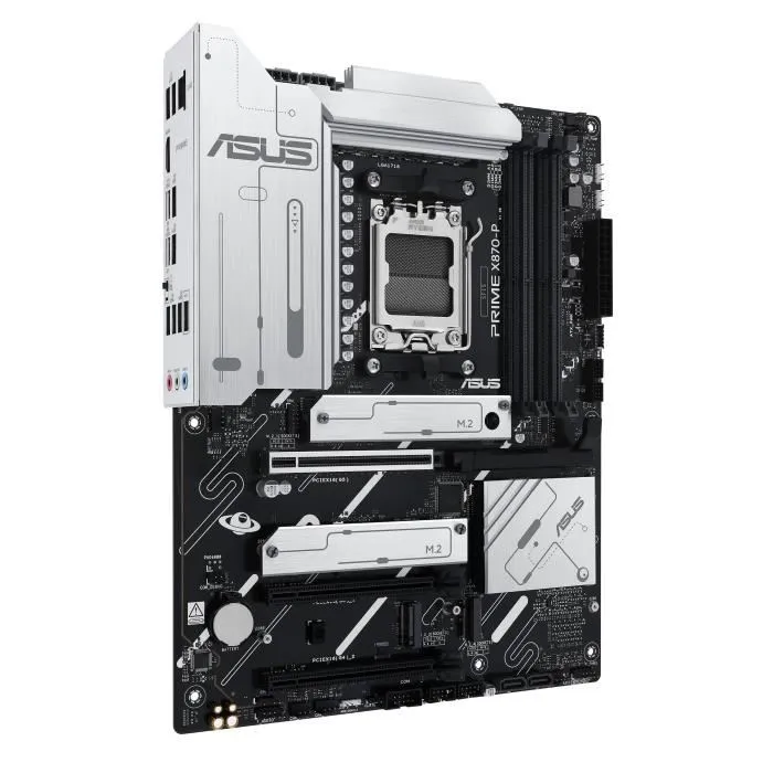 ASUS Carte mère PRIME X870-P pour AMD AM5, Wi-Fi 7, USB4, PCIe 5.0, DDR5, avec 3 ports M.2 et connecteurs USB-C