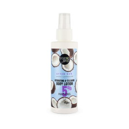 ORGANIC SHOP Lotion corporelle hydratante et apaisante après-soleil coco + panthénol 5 %, 150 ml