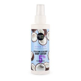 ORGANIC SHOP Lotion corporelle hydratante et apaisante après-soleil coco + panthénol 5 %, 150 ml