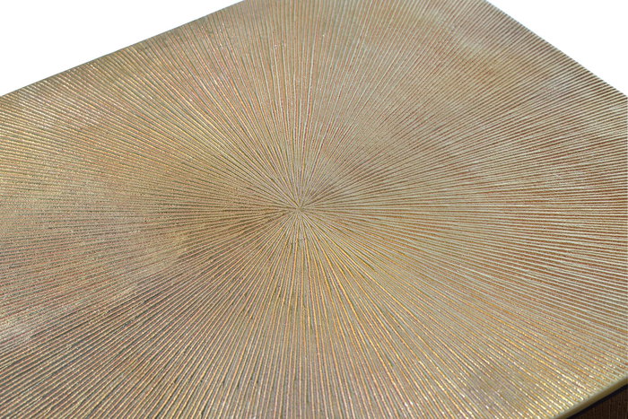 GINER Y COLOMER - Lote de 2 Mesas Nido en Métal et Bronze - Tables Basses Gigognes - Noir et Doré - Dimensions: 56x55x55 cm et 51x50x50 cm GINER Y COLOMER - Lote de 2 Mesas Nido en Métal et Bronze - Tables Basses Gigognes - Noir et Doré - Dimensions: 56x55x55 cm et 51x50x50 cm