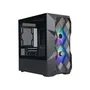Cooler Master MasterBox TD300 Mesh - Boîtier PC M-ATX - Panneau Mesh - 3 Ventilos ARGB 120 mm - USB 3.0