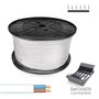 Sediles Tuyau pour câble électrique Blanc 2 x 1,5 mm 200 m h05vvh2-f