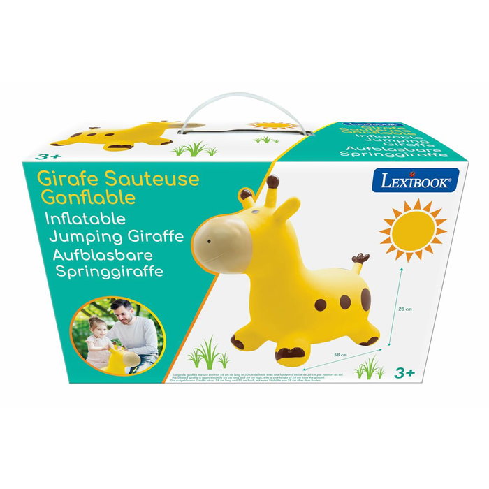 Lexibook Girafe sauteuse gonflable Jaune