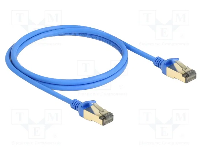 DELOCK Câble Ethernet Patch Cord Cat 8.1 F/FTP RJ45 1m Bleu DELOCK Câble Ethernet Patch Cord Cat 8.1 F/FTP RJ45 1m Bleu