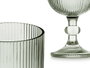 Vivalto Verre Vert Mousse Rayures Verre Copa 370 ml 8,7x16,3x8,7 cm (Set de 24)