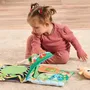 Vtech Baby - Grand Livre Toudoux Des Découvertes - Livre d'éveil en tissu interactif avec peluche ourson, sons et lumières - Jouet pour bébé de 3 à 24 mois