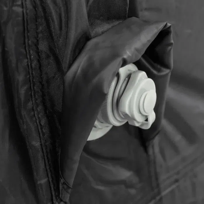 Kampa Cross Air TC - Auvent indépendant en tissu polycoton respirant avec Air Frame, stores occultants, tapis de sol et panneau moustiquaire