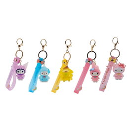 YuMe Toys Présentoir porte-clés Sanrio Raincoat Series Hello Kitty and Friends (12)