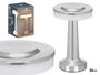 Giftdecor Lampe de Table Space Gris Touch 12x20x12cm Métal Plastique USB-C Rechargeable (Set de 8)