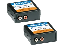 MUXLAB Kit 2X Balun Stéréo Hi-Fi Hembra - Émetteur-Récepteur Audio RCA - Transmission jusqu'à 1 km