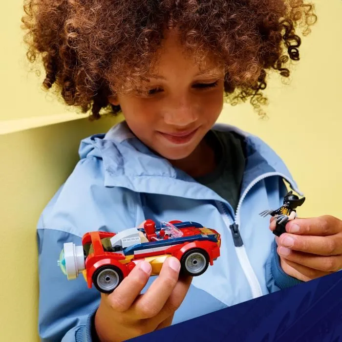 Lego 76336 - Jouet de Construction LEGO Marvel Spider-Man et sa Voiture contre Wolverine Venomisé - Pour Enfants dès 7 Ans