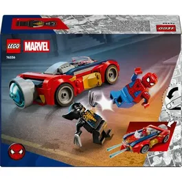 Lego 76336 - Jouet de Construction LEGO Marvel Spider-Man et sa Voiture contre Wolverine Venomisé - Pour Enfants dès 7 Ans