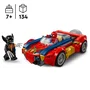 Lego 76336 - Jouet de Construction LEGO Marvel Spider-Man et sa Voiture contre Wolverine Venomisé - Pour Enfants dès 7 Ans