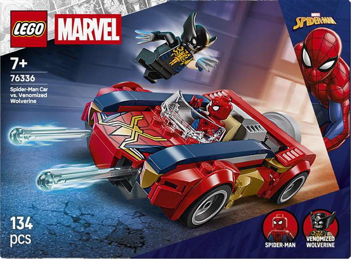 Lego 76336 - Jouet de Construction LEGO Marvel Spider-Man et sa Voiture contre Wolverine Venomisé - Pour Enfants dès 7 Ans Lego 76336 - Jouet de Construction LEGO Marvel Spider-Man et sa Voiture contre Wolverine Venomisé - Pour Enfants dès 7 Ans