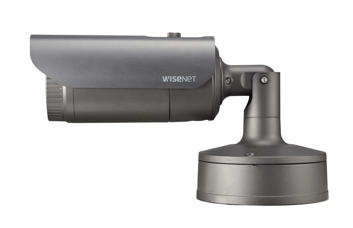 Hanwha - Caméra de sécurité IP 4K IA avec vidéo analytique Deep Learning, DNR, 0.05Lux, compatible Wisenet Retail Insight v2.0