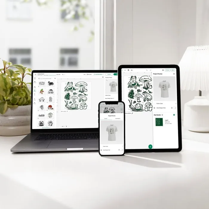 Cricut Maker 5 Bundle - Machine de découpe intelligente compatible avec 300+ matériaux