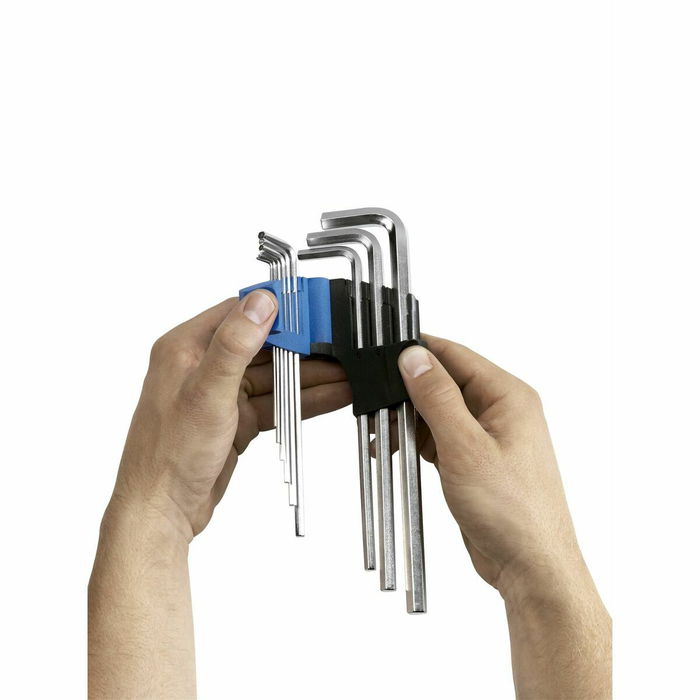 Jeu de Clés Allen WITTE 1,5-2-2,5-3-4-5-6-8-10 mm Hexagonal Jeu de Clés Allen 9 Pièces