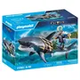 PLAYMOBIL 71793 - Pirate et requin avec mâchoire articulée, Figurine Les Pirates, Jouet 21 pièces, À partir de 4 ans