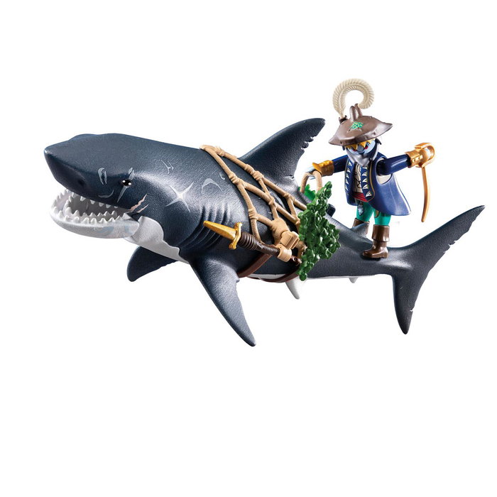 Playmobil Pirate et requin avec mâchoire articulée, 21 pièces Playmobil Pirate et requin avec mâchoire articulée, 21 pièces