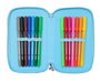 Safta Plumier triple Stitch "Happy" 37 pièces - 12,5x19,5x5,5 cm