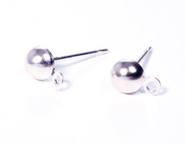 Innspiro Petites calottes métalliques argentées 4,0 x 14,6 mm