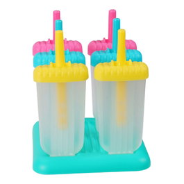 Excellent Houseware Set de 6 moules à glaces couleurs assorties