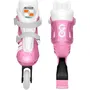 Stamp Patins en Ligne Ajustables STAMP SKIDS CONTROL pour Enfants (6 ans et +) - Taille 30-33 - Rose - Frein Arrière, Roulements à Billes 608Z