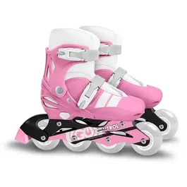 Stamp Patins en Ligne Ajustables STAMP SKIDS CONTROL pour Enfants (6 ans et +) - Taille 30-33 - Rose - Frein Arrière, Roulements à Billes 608Z