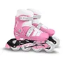 Stamp Patins en Ligne Ajustables STAMP SKIDS CONTROL pour Enfants (6 ans et +) - Taille 30-33 - Rose - Frein Arrière, Roulements à Billes 608Z