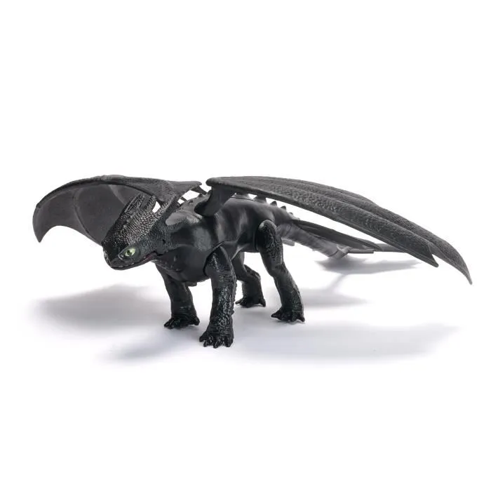 Spin Master Figurine Dragon Interactif Krokmou 25 cm - Sons et Mouvements d'ailes - Film Dragons Movie