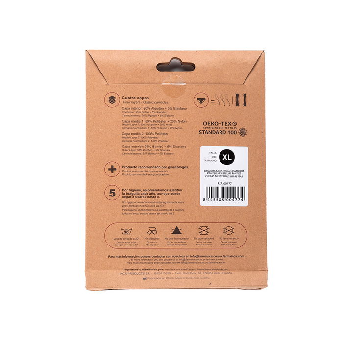 Inca Culotte Menstruelle Super Absorption Bleu Taille XL 1 Unité