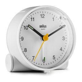 Braun BC-01-W Réveil Analogique Classique Blanc