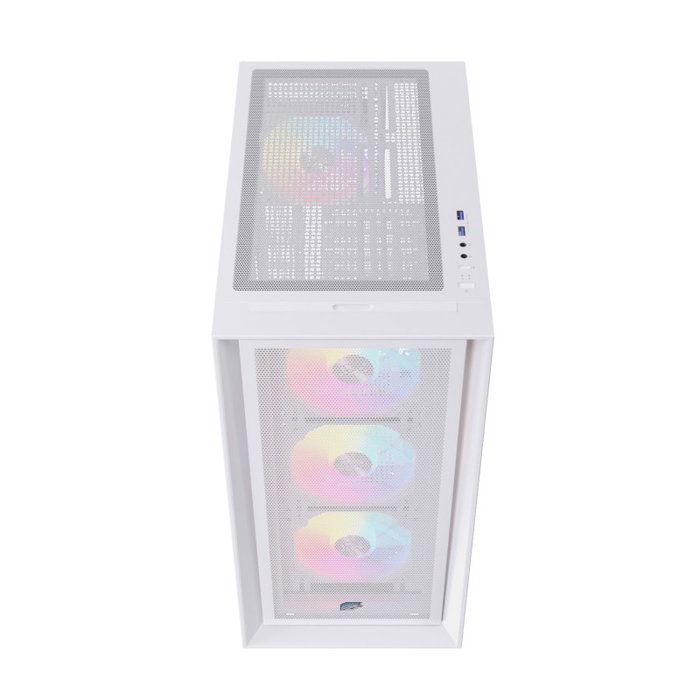 Einarex P600 RGB White Boîtier Gaming ATX Blanc