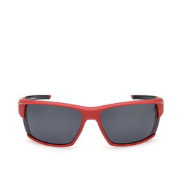 Timberland Lunettes de soleil TB9308 67T Homme Rectangulaires Polarisées Rouge 130 mm