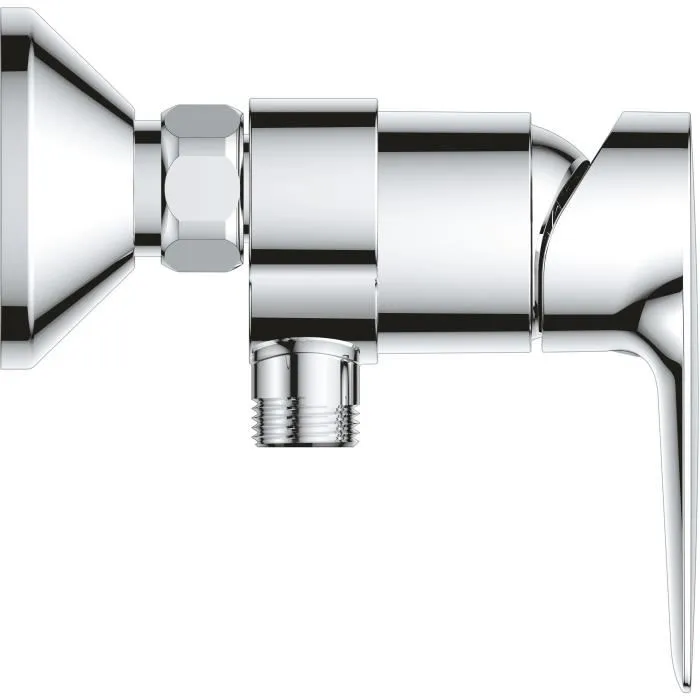 GROHE - Mitigeur de douche monocommande à poser mural chromé, économique en eau, compatible perçage 2 trous, garantie 5 ans